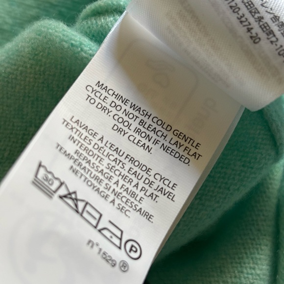 Ralph Lauren RLX Cashmere Light Blue/ Green Men's Sweater Hoodie - Picture 12 of 16